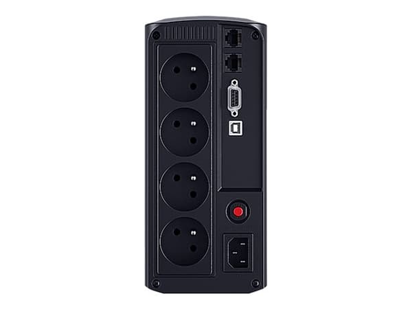 CyberPower Value Pro VP1200ELCD-FR - UPS - AC 230 V - 720 watt - 1200 VA - enkeltfase - RS-232, USB - utgangskontakter: 4 - svart