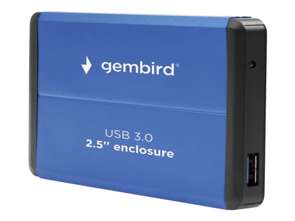 Gembird EE2-U3S-2-B - Drevkabinett - 2.5" - SATA 3Gb/s - USB 3.0 - blå