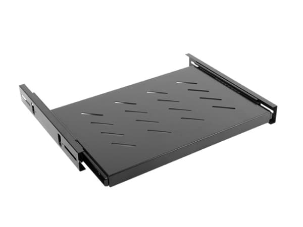 Lanberg AK-1006-B, Justerbar hylla, Svart, 60 kg, 1U, 48,3 cm (19"), 465 mm