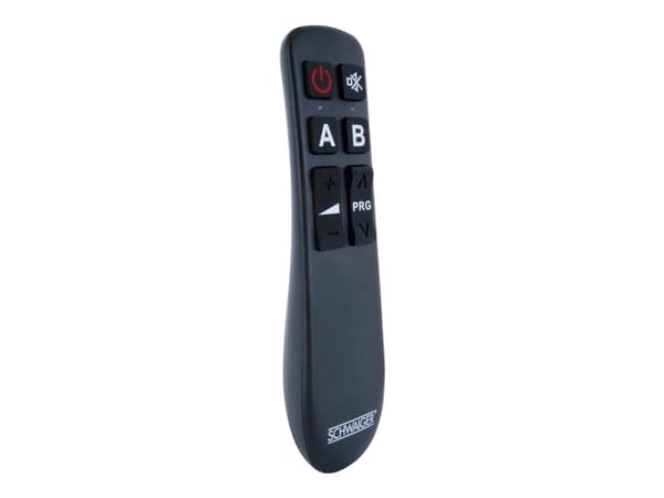 Schwaiger 2 in 1 - Universal fjernkontroll - 8 knapper - infrarød - svart
