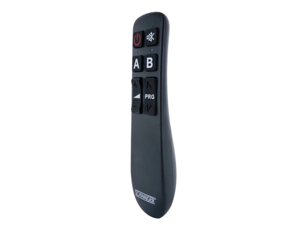Schwaiger 2 in 1 - Universal fjernkontroll - 8 knapper - infrarød - svart