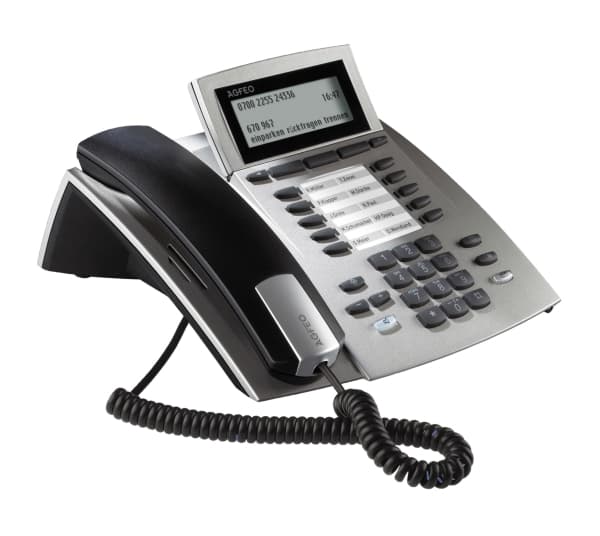AGFEO ST 42, Analog telefon, 1000 oppføringer, Ringe-ID, Sølv Sølv