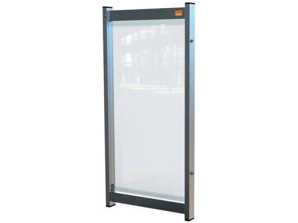 Skrivebordsafskærmning Borddeler SDS i PVC modulær small 40x82 cm