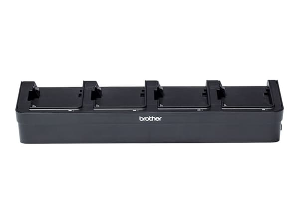 Brother PA-4BC-001 - Ladestasjon til skriverbatteri - utgangskontakter: 4 - Europa - for RuggedJet RJ-2035B, RJ-2055WB