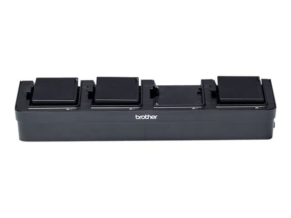 Brother PA-4BC-001 - Ladestasjon til skriverbatteri - utgangskontakter: 4 - Europa - for RuggedJet RJ-2035B, RJ-2055WB