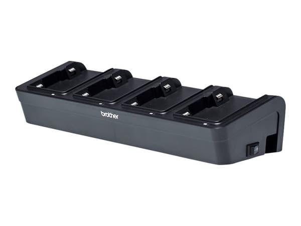 Brother PA-4BC-001 - Ladestasjon til skriverbatteri - utgangskontakter: 4 - Europa - for RuggedJet RJ-2035B, RJ-2055WB