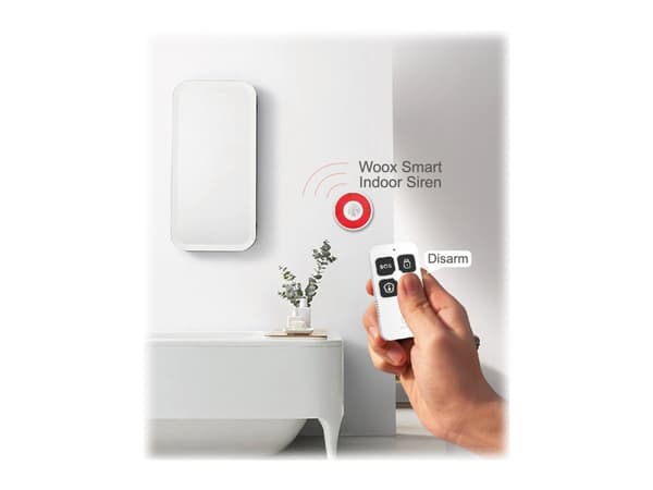 WOOX R7054, Turvajärjestelmä, ZigBee, Painikkeiden painaminen, Valkoinen