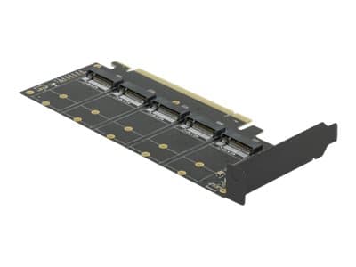Delock PCI Express x16-kort til 5 x intern M.2-nøkkel B / SATA - Lagringskontroll - M.2 - M.2-kort lavprofil - 6 Gbit/s - PCIe 3.0 x16