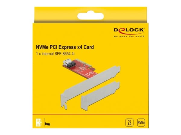 Delock - Grensesnittsadapter - U.2 NVMe - lav profil - PCIe 4.0 x4