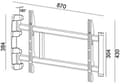 Miniatyrbilde 2 av 4: My Wall HP 27 AL TV-vægbeslag Kan svinges 81,3 cm (32) - 177,8 cm (70) Bevægelig