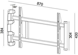 My Wall HP 27 AL TV-vægbeslag Kan svinges 81,3 cm (32) - 177,8 cm (70) Bevægelig