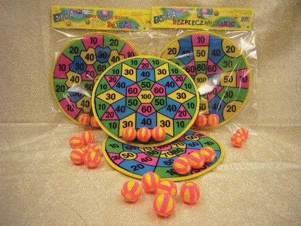 Czako Soft darts ja pallot pussissa