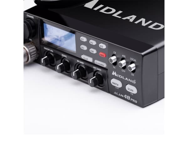 Midland Alan 48 Pro, MURS (Multi-Use Radio Service), 400 kanaler, 26.565 - 27.99125 MHz, LCD, 50 mm, 150 mm