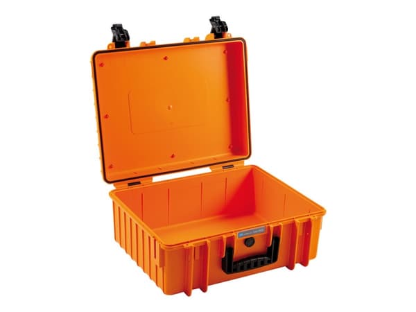 B&W Outdoor Case Type 6000 with pre-cut foam (SI) orange