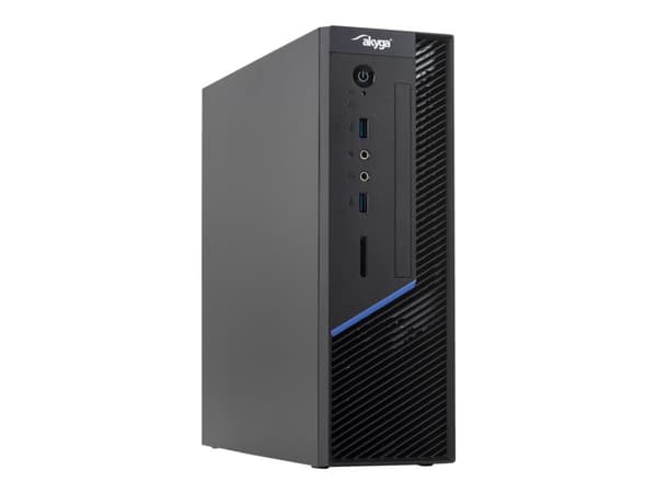 Akyga AK-202-01BK, Small Form Factor (SFF), PC, Musta, Mini-ITX, Galvanoitu teräs, Koti /Toimisto