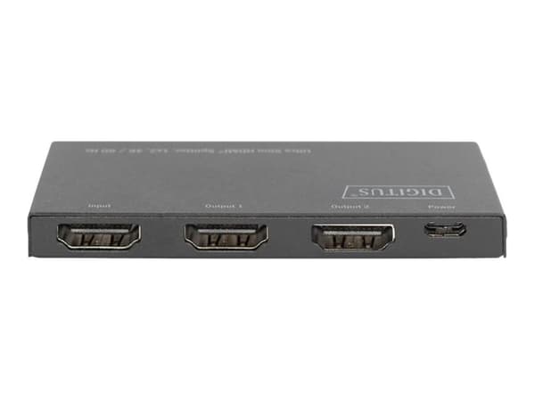 Digitus DS-45322, HDMI, HDMI, 4096 x 2160 pikseliä, Musta, Metalli, 4K Ultra HD