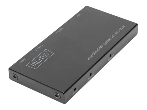 Digitus DS-45322, HDMI, HDMI, 4096 x 2160 pikseliä, Musta, Metalli, 4K Ultra HD