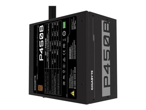 Gigabyte P450B - Strømforsyning (intern) - ATX12V 2.31 - 80 PLUS Bronze - AC 100-240 V - 450 watt - aktiv PFC