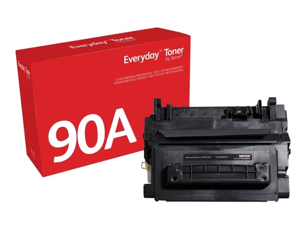 Everyday Mustavalko -värikasetti Xeroxilta, HP CE390A -yhteensopiva, 10000 sivua- (006R03632), 10000 sivua, Musta, 1 kpl