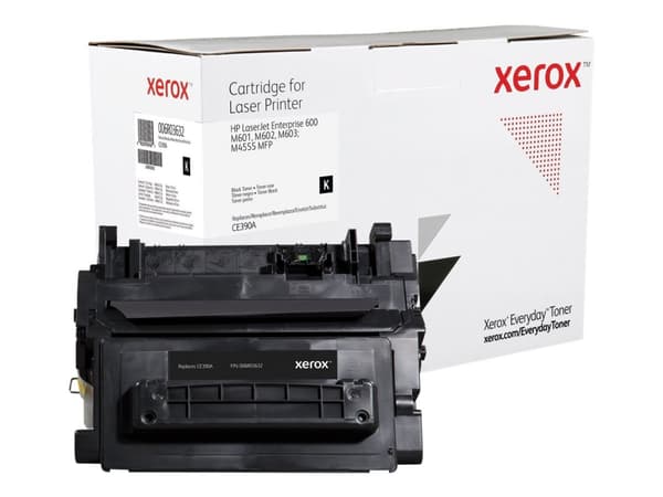 Everyday Mustavalko -värikasetti Xeroxilta, HP CE390A -yhteensopiva, 10000 sivua- (006R03632), 10000 sivua, Musta, 1 kpl