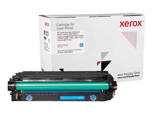 Everyday - Høy ytelse - cyan - kompatibel - tonerpatron (alternativ for: Canon CRG-040HC, HP CF361X) - for HP Color LaserJet Enterprise MFP M577; Las
