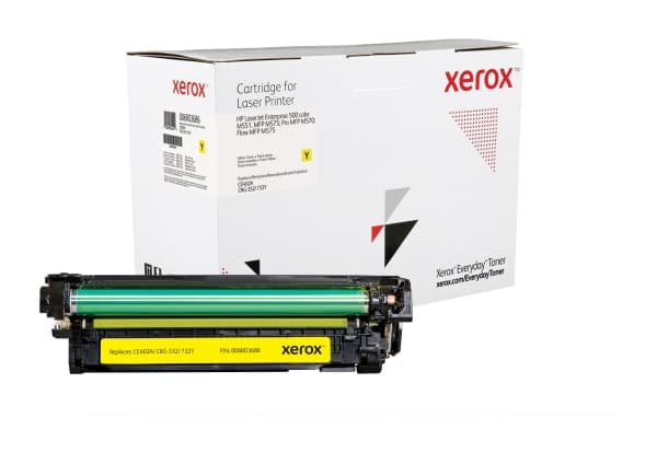 Everyday Keltainen -värikasetti Xeroxilta, HP CE402A -yhteensopiva, 6000 sivua- (006R03686), 6000 sivua, 6000 sivua, Keltainen, 1 kpl