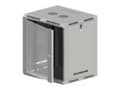 Pikkukuva 1 / 5: Alantec SW-15U-600-600-N-DSJ-OP-RP-B-S, Seinään asennettava laitekehikko, 15U, 50 kg, Harmaa