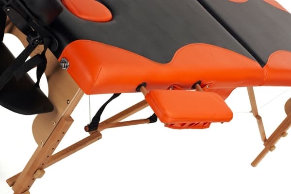 Bodyfit Massagesäng 2-segment bicolor svart och orange (1041)