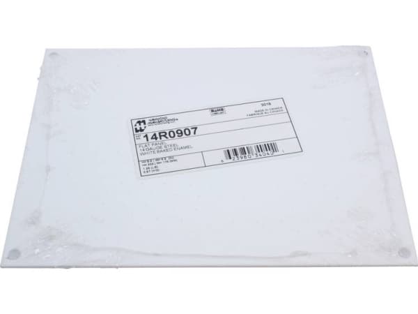 Hammond Electronics Montageplade Stål Hvid (L x B x H) 222 x 175 x 1.8 mm 1 stk