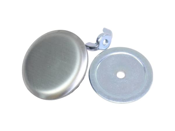 Hammond Electronics Hulpropper Rustfrit stål Rustfrit stål (Ø x H) 48 mm x 18 mm 1 stk