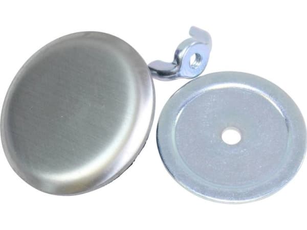 Hammond Electronics Hulpropper Rustfrit stål Rustfrit stål (Ø x H) 48 mm x 18 mm 1 stk