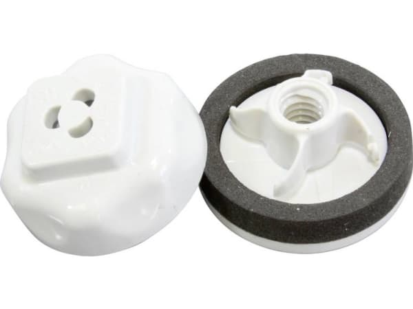 Hammond Electronics Hulpropper Polykarbonat Lysegrå (Ø x H) 28 mm x 12 mm 1 stk