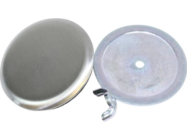 Hammond Electronics Hulpropper Rustfrit stål Rustfrit stål (Ø x H) 64 mm x 22 mm 1 stk