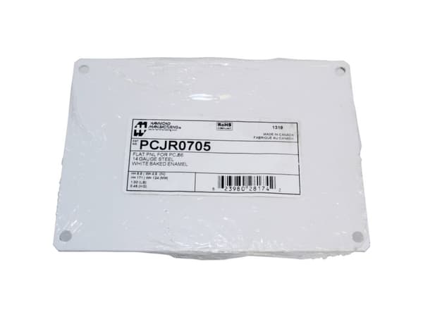Hammond Electronics Montageplade Stål Hvid (L x B x H) 171 x 124 x 1.8 mm 1 stk