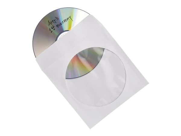 Verbatim CD/DVD lomme - kapacitet: 1 CD/DVD (pakke med 100 stk.)