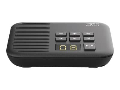 Gigaset Box 200A - Basstation för trådlös telefon - svarssysten - ECO DECT\GAP - svart