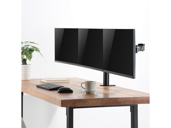 LogiLink BP0107, Klämma/Genomgående skruv, 21 kg, 43,2 cm (17"), 81,3 cm (32"), 100 x 100 mm, Svart