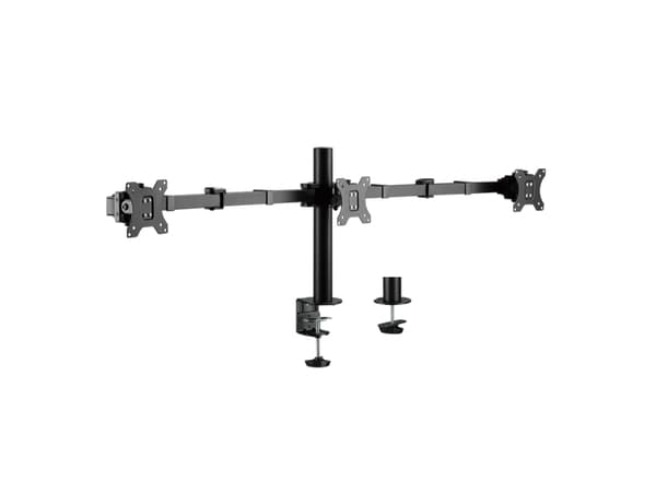 LogiLink BP0107, Klämma/Genomgående skruv, 21 kg, 43,2 cm (17"), 81,3 cm (32"), 100 x 100 mm, Svart