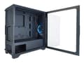 Miniatyrbild 5 av 5: AZZA Eclipse 440 - Mid tower - utökad ATX - genomskinlig sidopanel (härdat glas) - ingen strömförsörjning - svart - USB/ljud