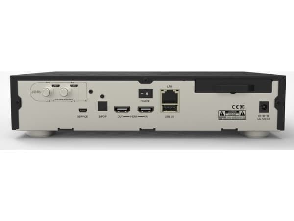DM900 RC20 UHD 4K (svart, Dual DVB-S2X, Multistream)