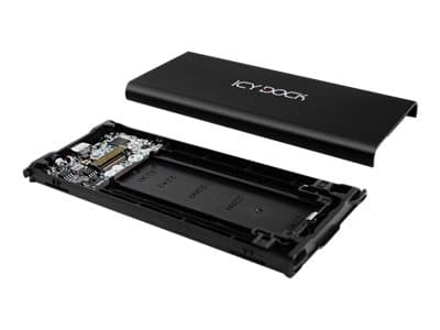 Icy Dock MB861U31-1M2B, SSD-kotelo, M.2, M.2, 10 Gbit/s, USB-liitettävyys, Musta