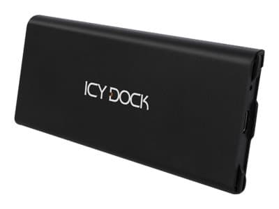 ICY DOCK ICYNano MB861U31-1M2B - Lagringspakke - M.2 - 1 kanal - M.2 NVMe-kort - 10 Gbit/s - USB 3.2 (Gen 2) - svart Sort