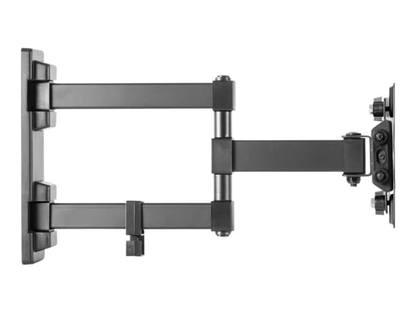 DELTACO ARM-1204 - Konsol - fullständig rörelse - för TV/monitor - svart - skärmstorlek: 13"-27" - väggmonterbar