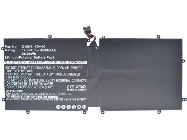CoreParts - Batteri til bærbar PC - litiumpolymer - 4600 mAh - 68.1 Wh - svart - for Dell XPS 18 (1810), 18 (1820)