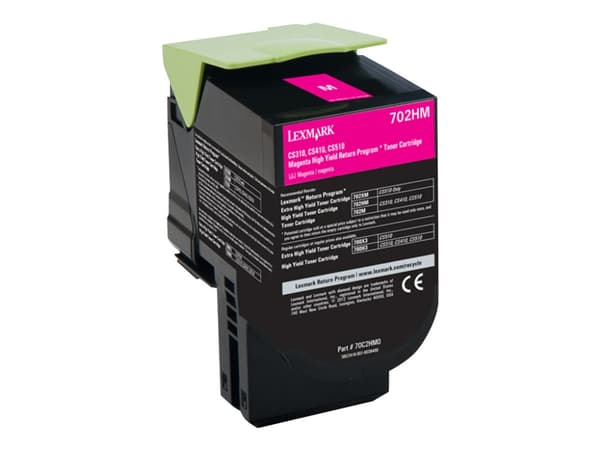 Lexmark 702HM - Magenta - original - tonerpatron LCCP, LRP - for Lexmark CS310dn, CS310n, CS410dn, CS410dtn, CS410n, CS510de, CS510dte
