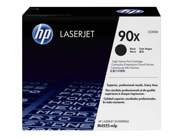 HP 90X, alkuperäinen riittoisa musta LaserJet-värikasetti, kaksoispakkaus, 48000 sivua, Musta, 2 kpl