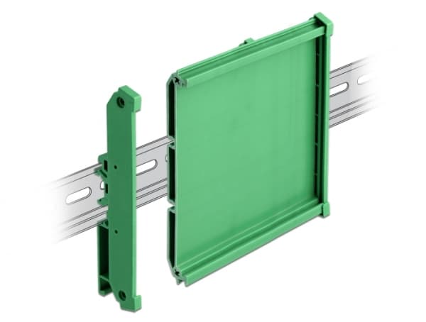 Delock - Board holder - DIN-skinnemonterbar - grønn - 10 cm