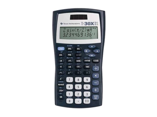 Texas Instruments TI-30 X, Lomme, Vitenskaplig, 4 linjer, Batteri/Solcelle, Blå Sort