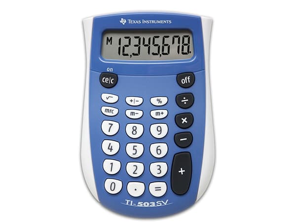 Texas Instruments TI-503 SV - Lommekalkulator - 8 sifre - batteri