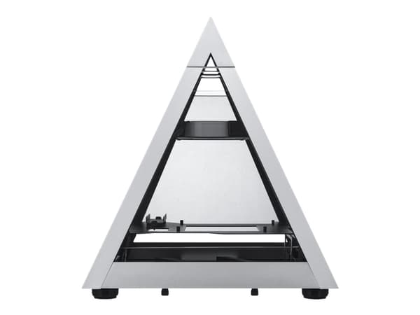 AZZA Pyramid Mini 806 - Mini-ITX-tårn - sidepanel med vindu (herdet glass) - ingen strømforsyning (SFX12V) - USB/lyd
